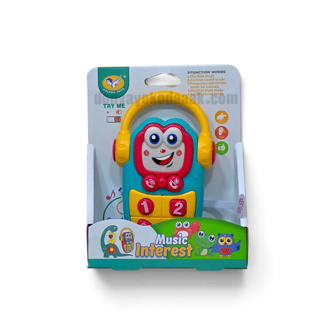 تلفن هدفون‌ دار موزیکال JIALEGU TOYS